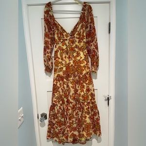 Colorful long sleeve dress